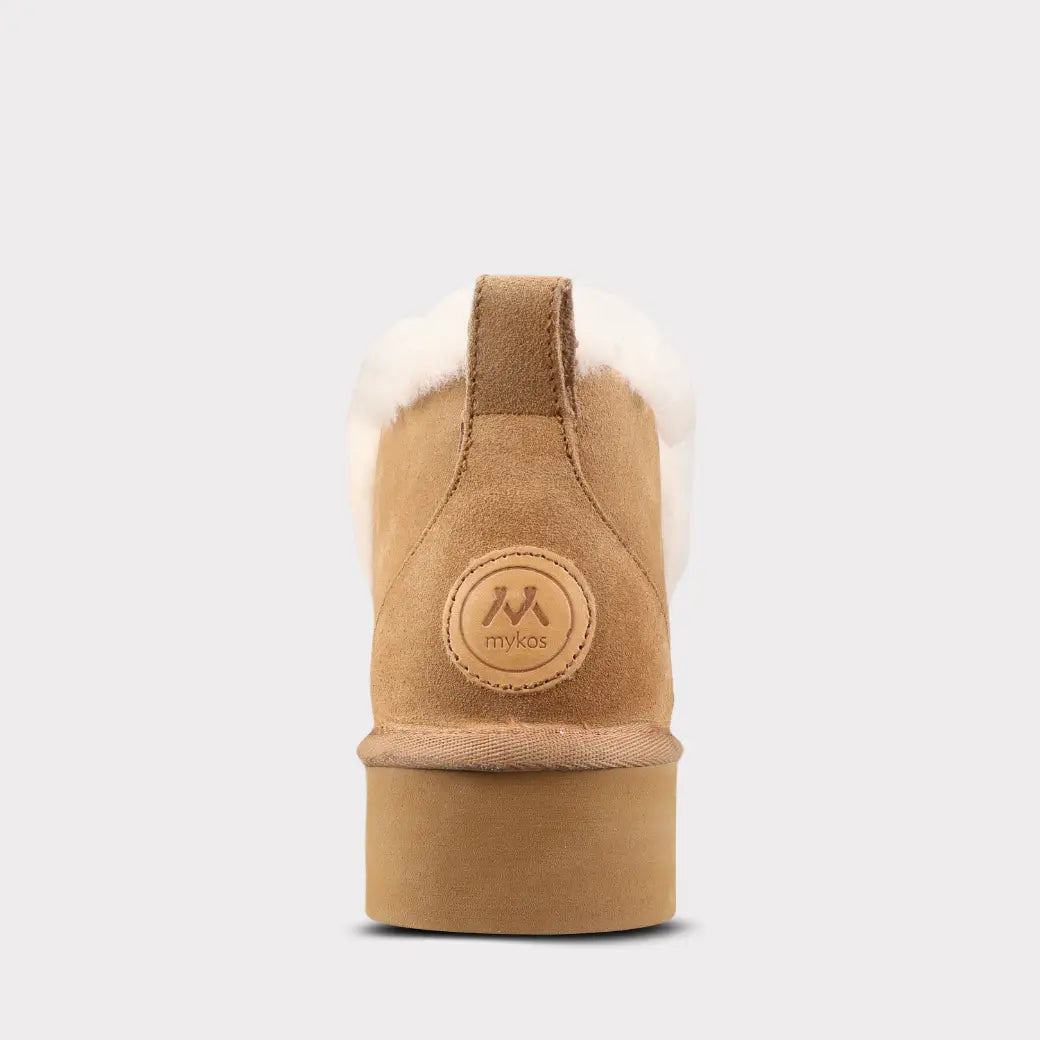  Mykos Britt Women's Pull-on Slipper Bootie - Sand - Bonton