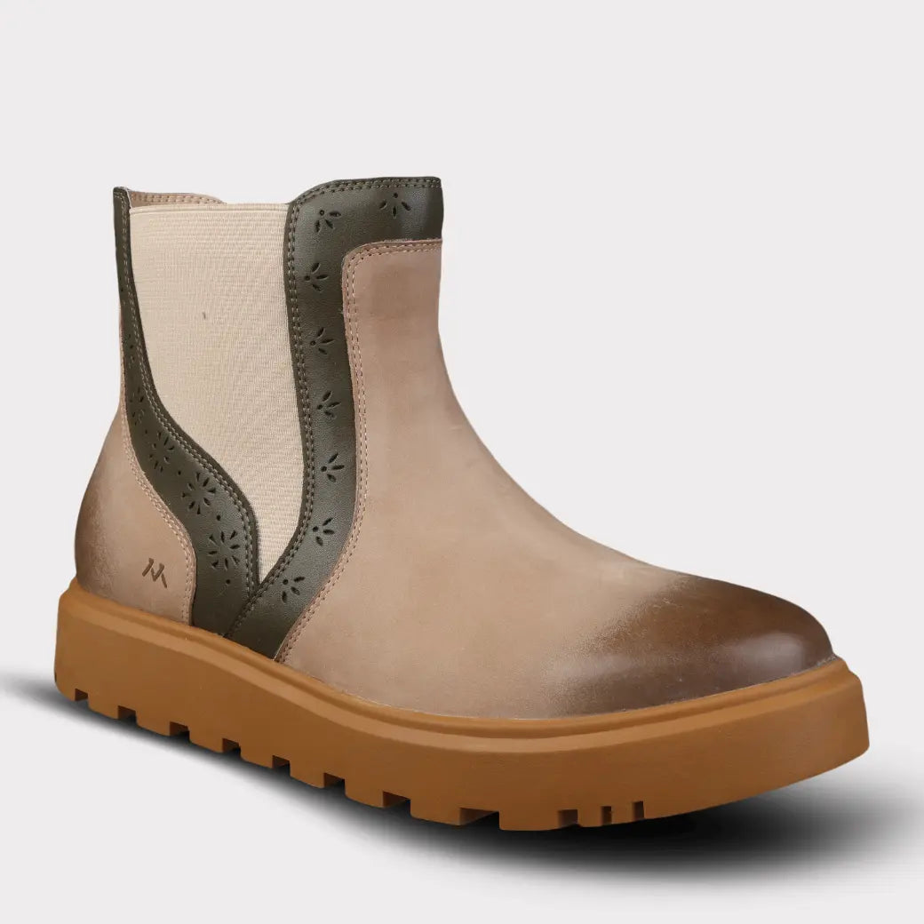  Mykos Antoinette Women's Pull-on Boot - Taupe - Bonton