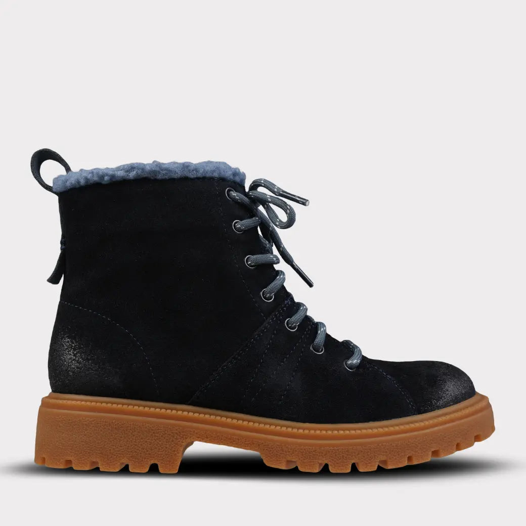  Mykos Rowan Women's Lace-Up Hiker Boot - Navy - Bonton