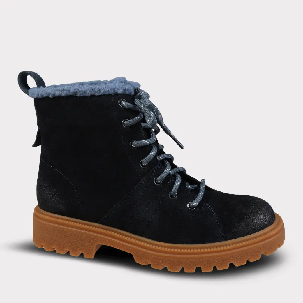 Mykos Rowan Women's Lace-Up Hiker Boot - Navy - Bonton