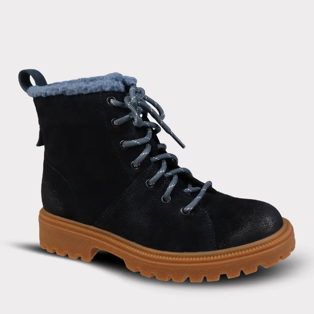  Mykos Rowan Women's Lace-Up Hiker Boot - Navy - Bonton