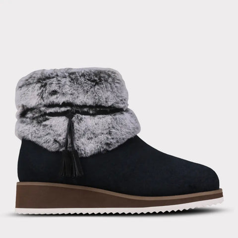 Bailee Women's Zip-Up Wedge Boot (1.5")