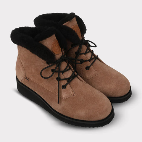 Demi Women's Lace-Up Wedge Boot (1.5")