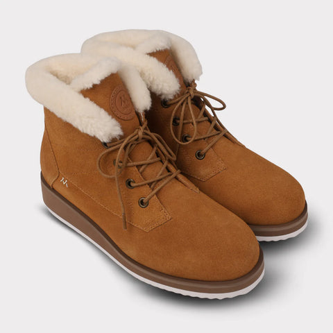 Demi Women's Lace-Up Wedge Boot (1.5")