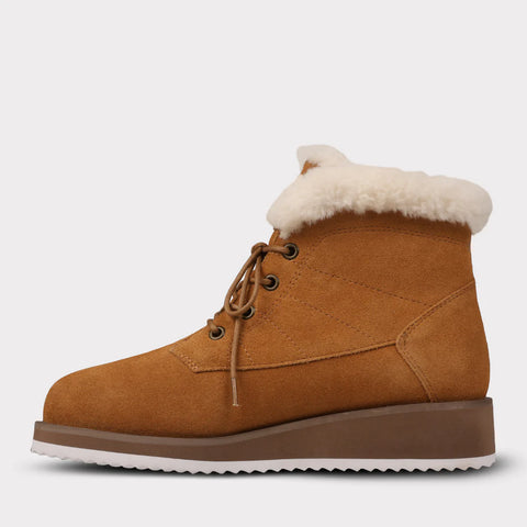 Demi Women's Lace-Up Wedge Boot (1.5")