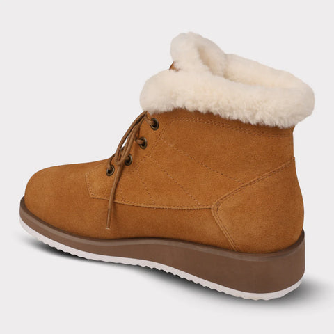 Demi Women's Lace-Up Wedge Boot (1.5")