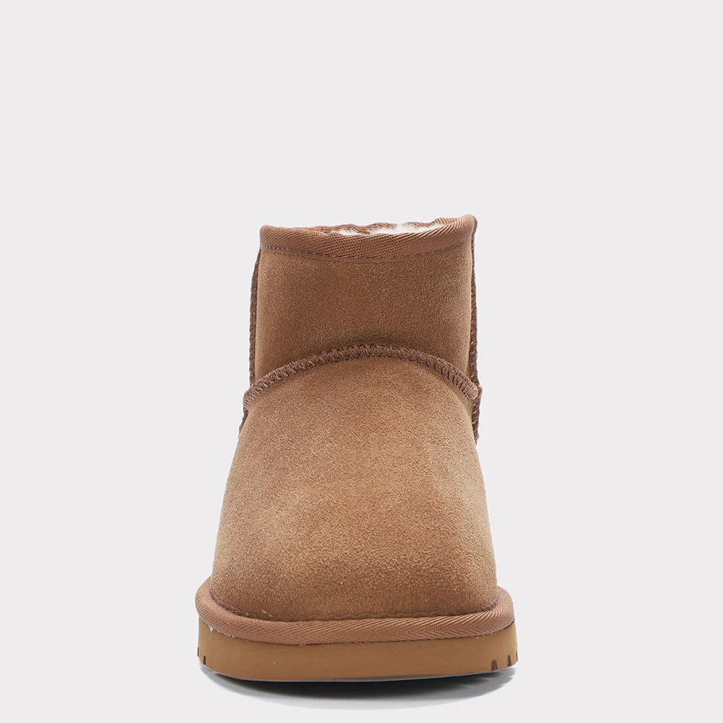  Mykos Kora Short Wide Women's Pull-on Boot - Chestnut - Bonton