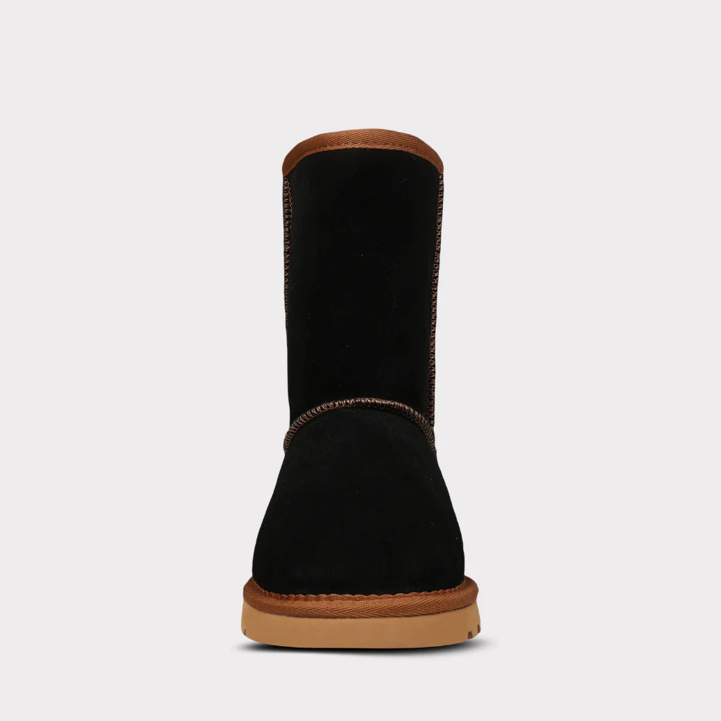  Mykos Kora Women's Pull-on Boot - Black/Chestnut - Bonton