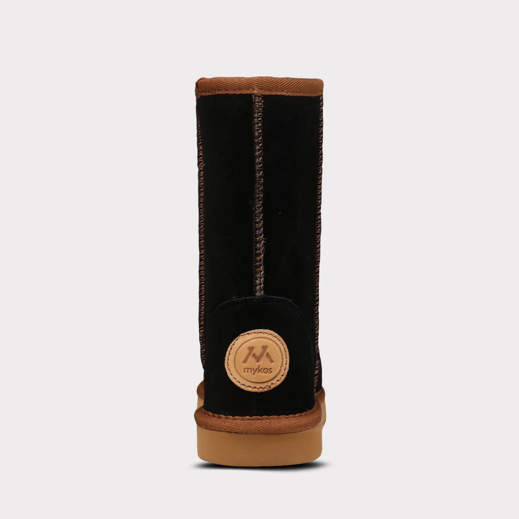  Mykos Kora Women's Pull-on Boot - Black/Chestnut - Bonton