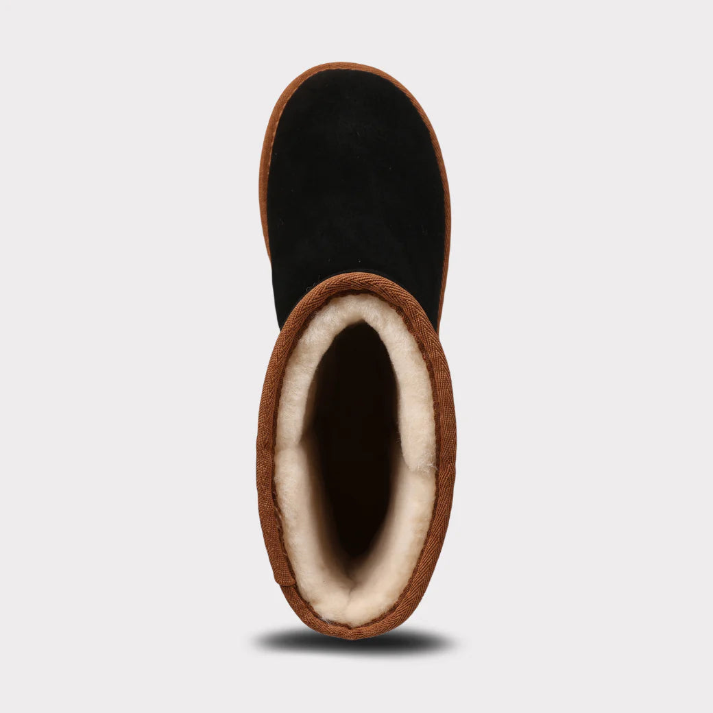  Mykos Kora Women's Pull-on Boot - Black/Chestnut - Bonton