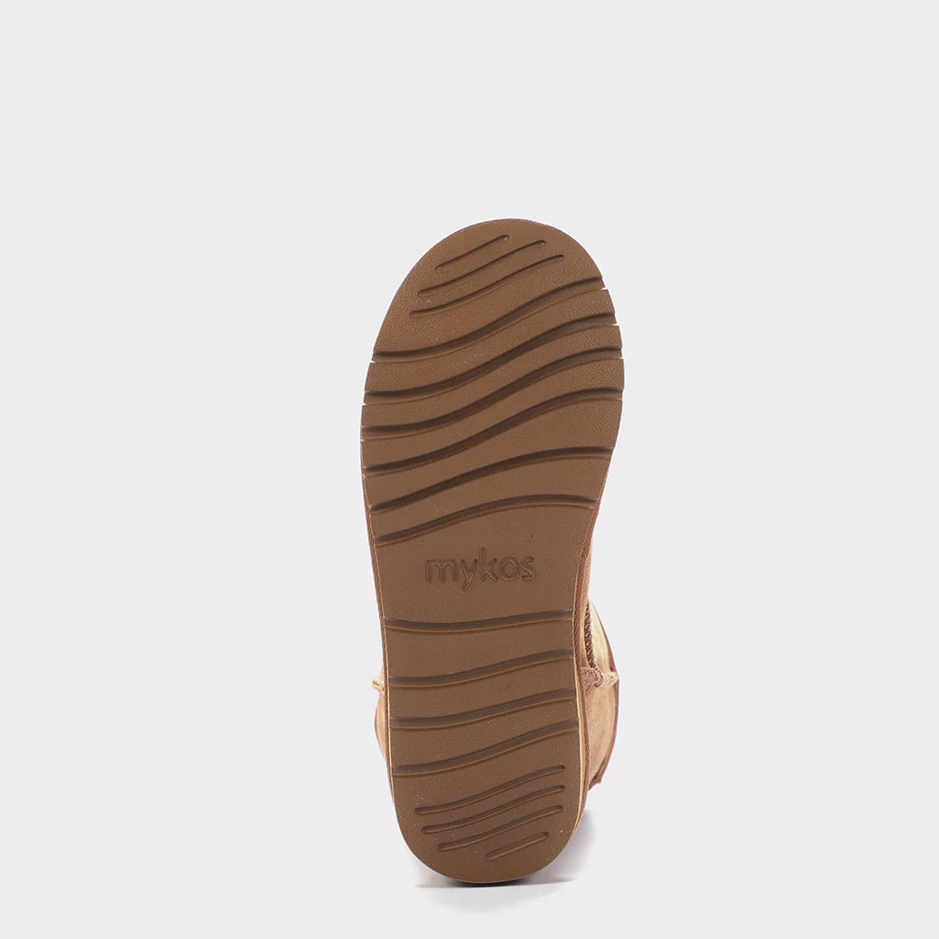  Mykos Kora Women's Pull-on Boot - Black/Chestnut - Bonton
