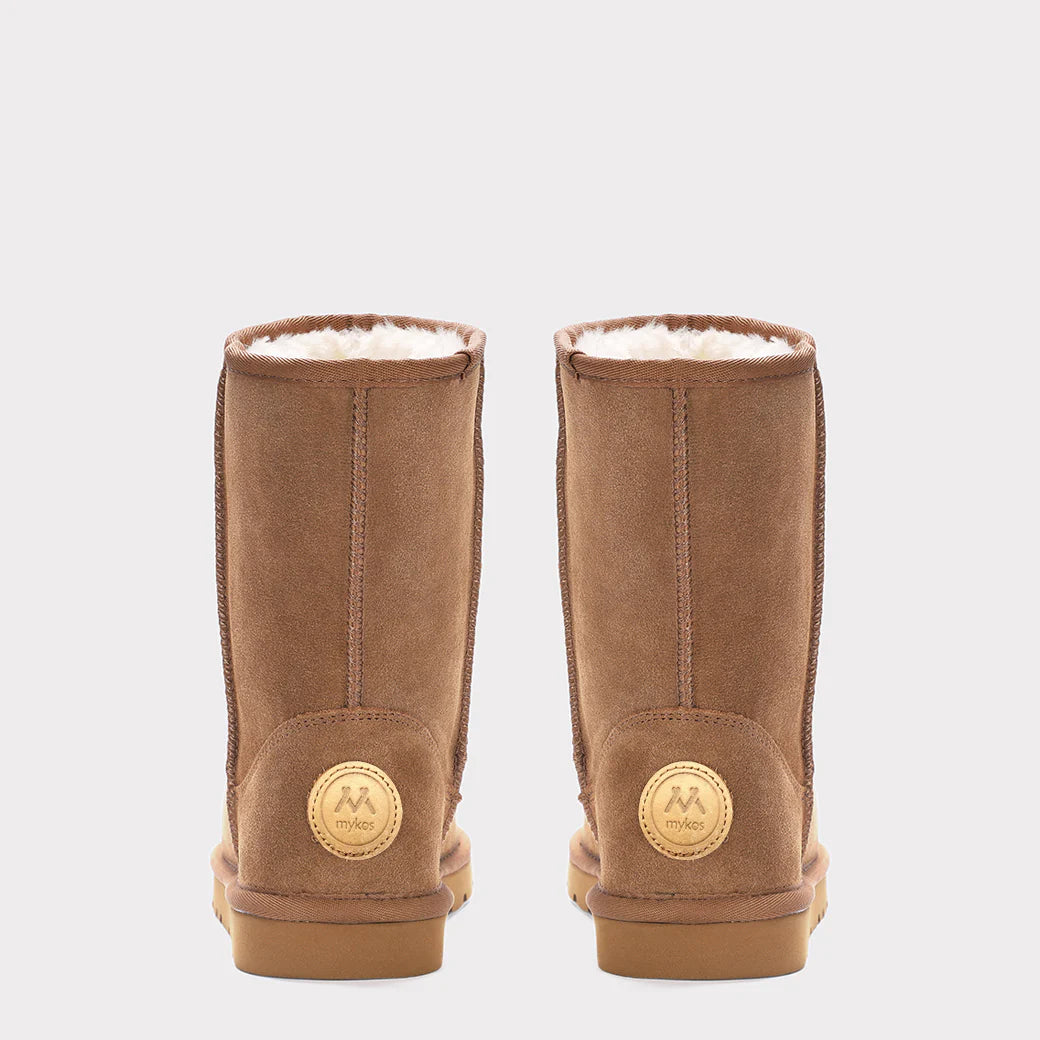  Mykos Kora Women's Pull-on Boot - Black/Chestnut - Bonton