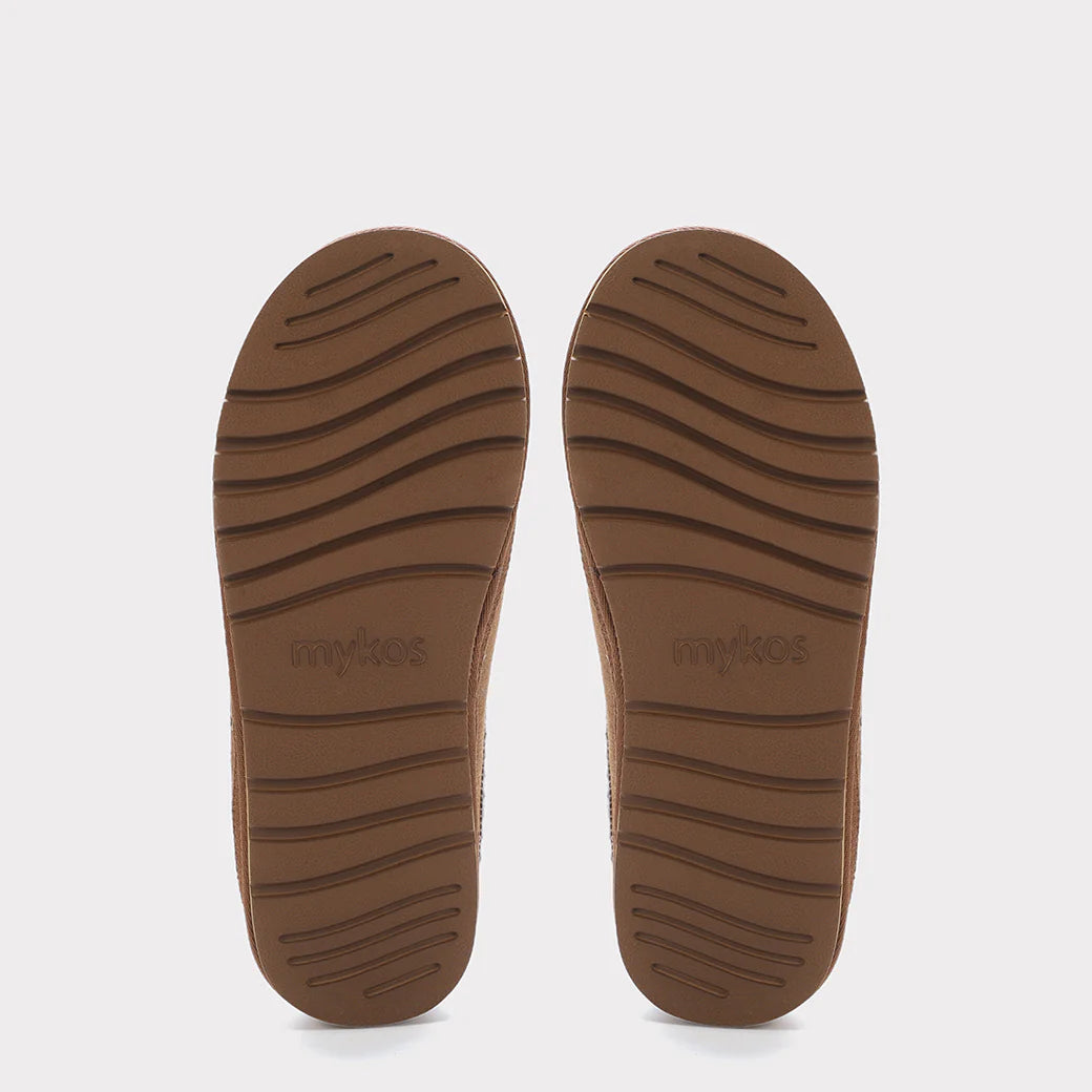  Mykos Jules Wide Women's Slip-on Slipper - Chestnut - Bonton