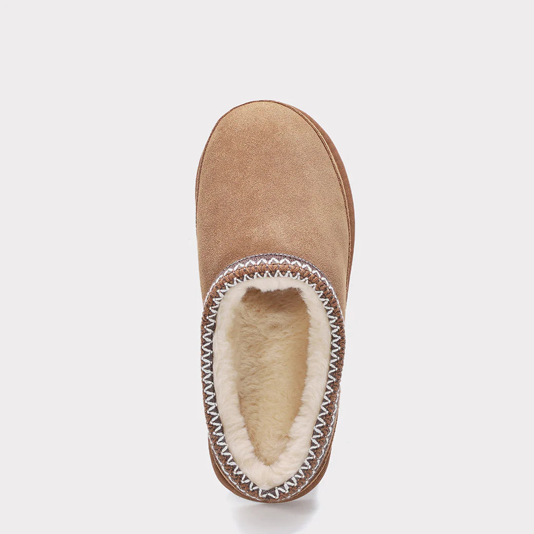  Mykos Jules Wide Women's Slip-on Slipper - Chestnut - Bonton