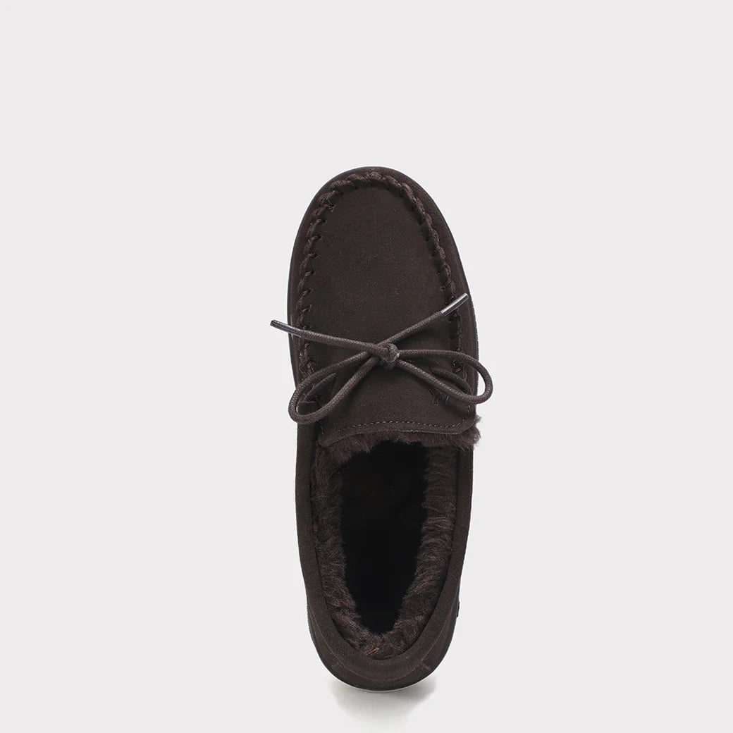  Mykos Lana Women's Slip-on Moccasin - Chestnut - Bonton