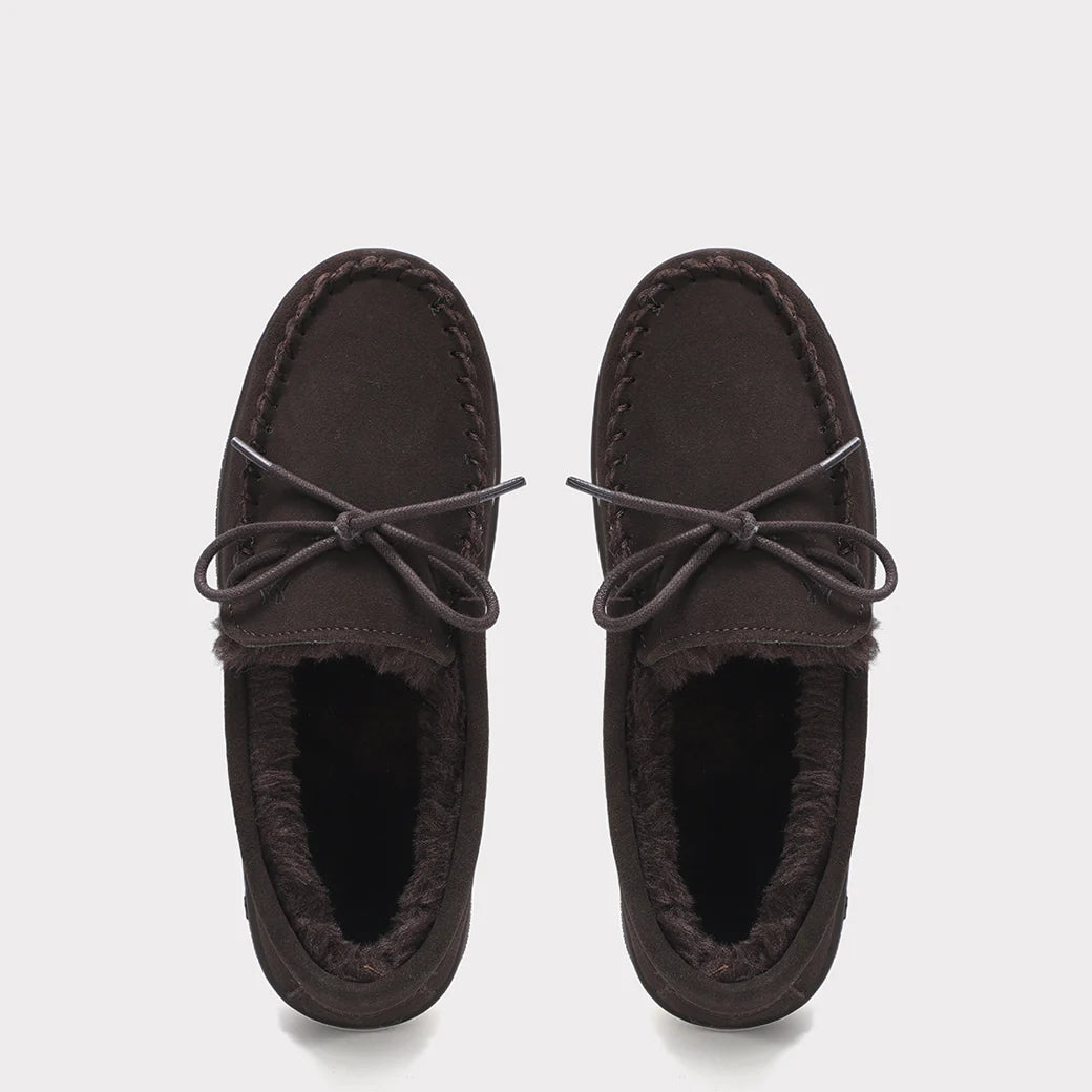  Mykos Lana Women's Slip-on Moccasin - Chestnut - Bonton