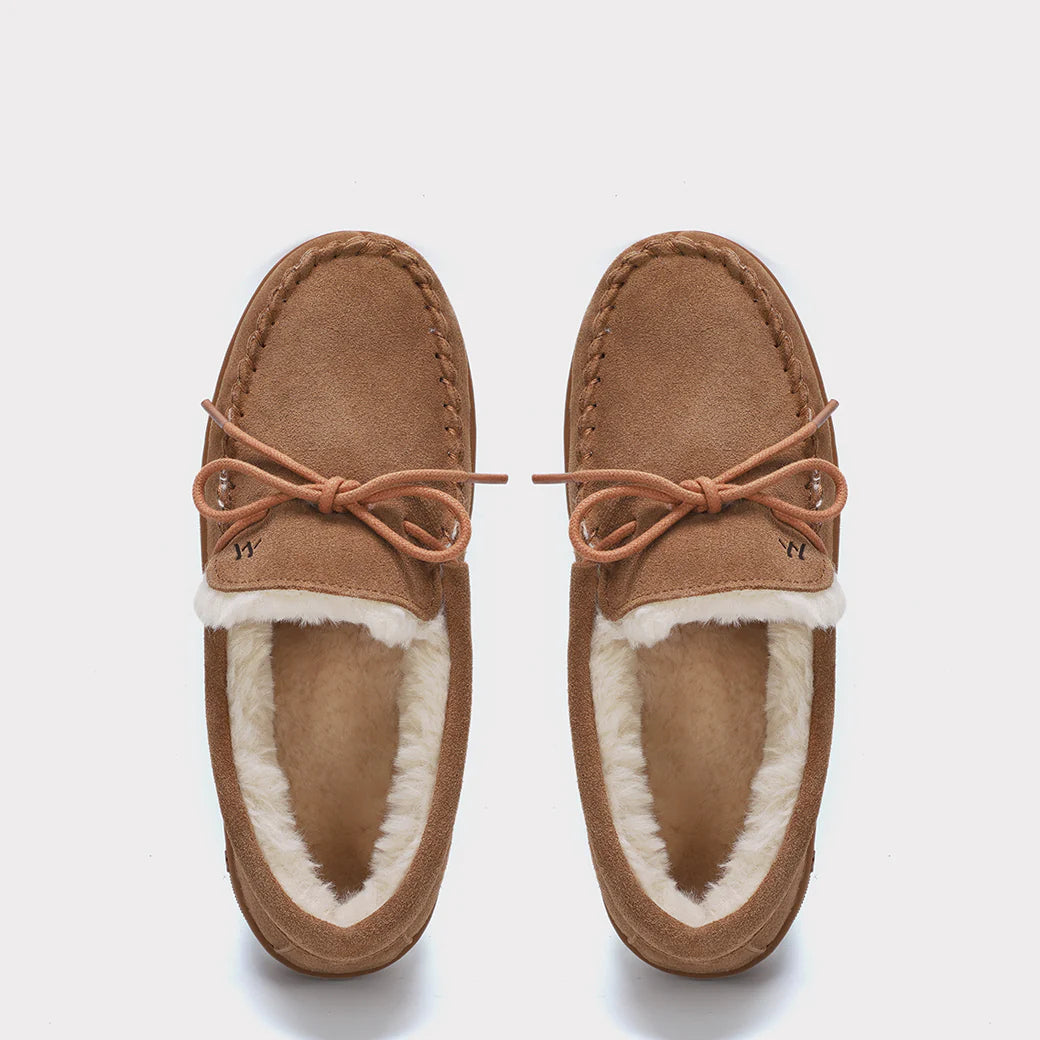  Mykos Lana Women's Slip-on Moccasin - Chestnut - Bonton