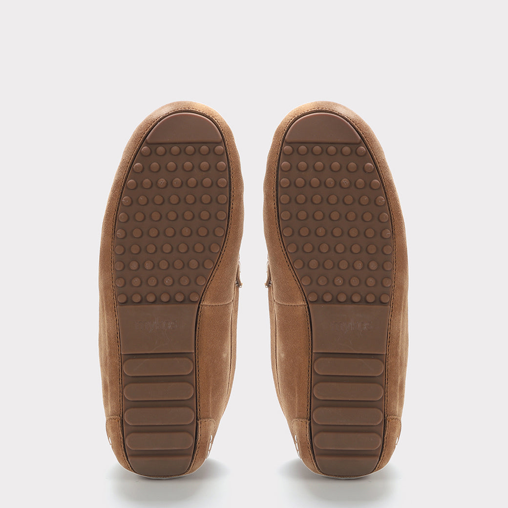  Mykos Callie Wide Women's Slip-on Moccasin - Chestnut - Bonton