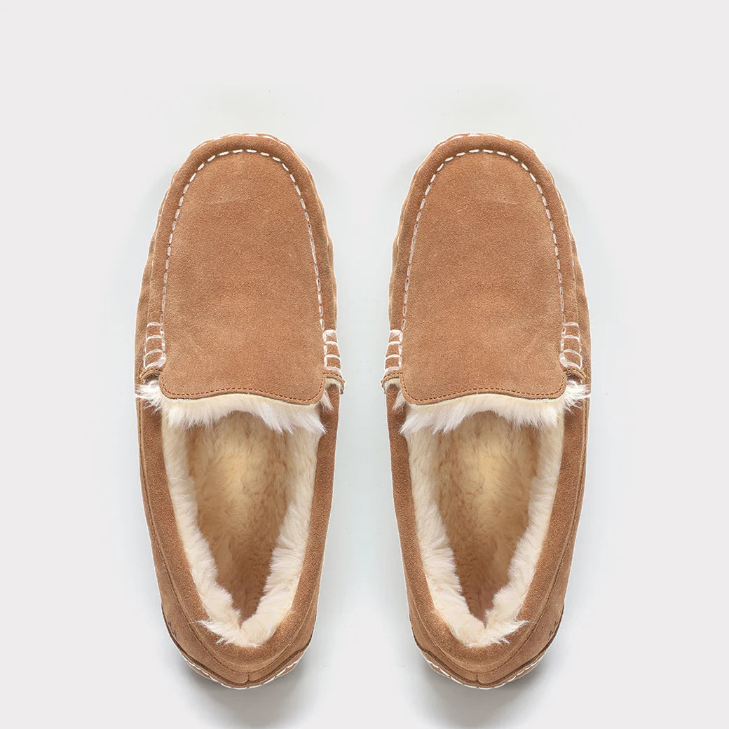  Mykos Callie Women's Slip-on Moccasin - Chestnut - Bonton