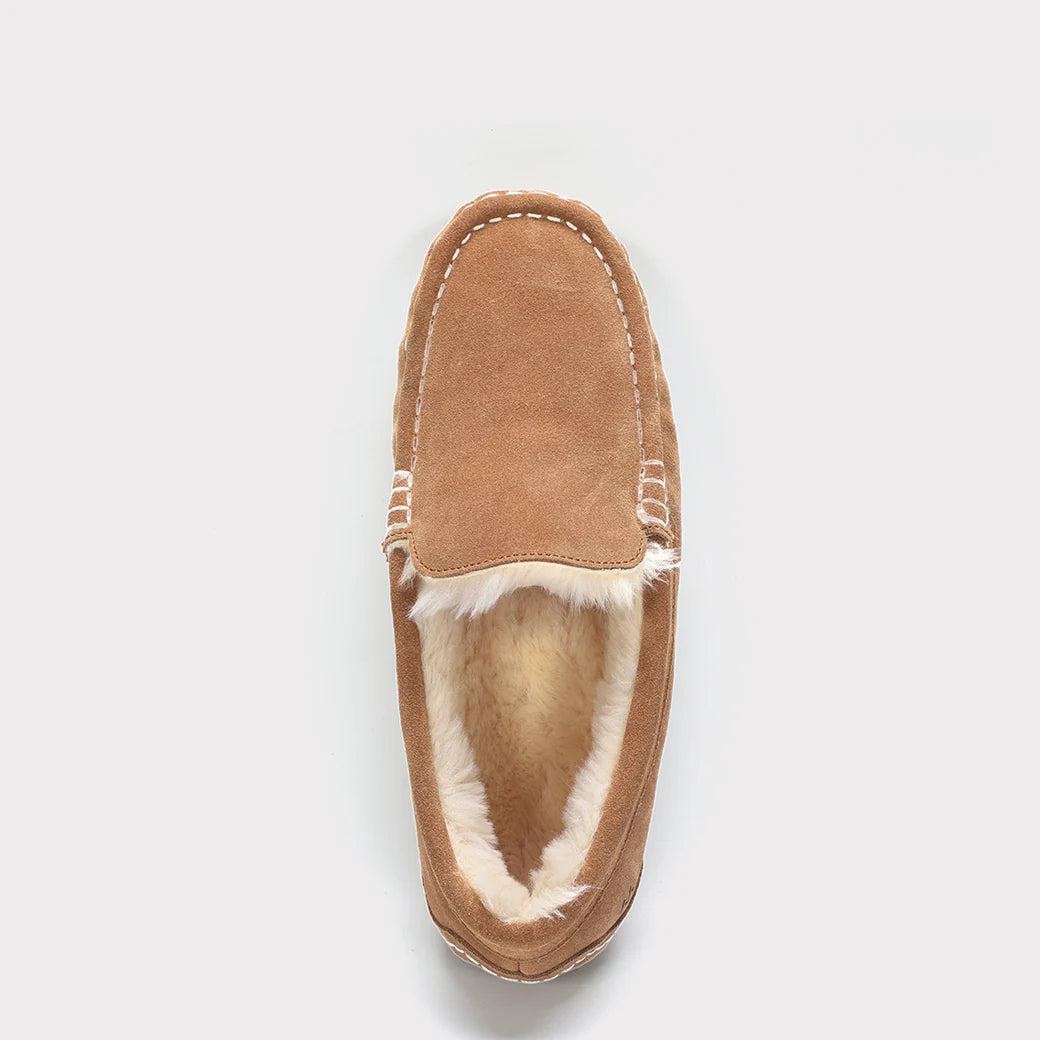  Mykos Callie Women's Slip-on Moccasin - Chestnut - Bonton