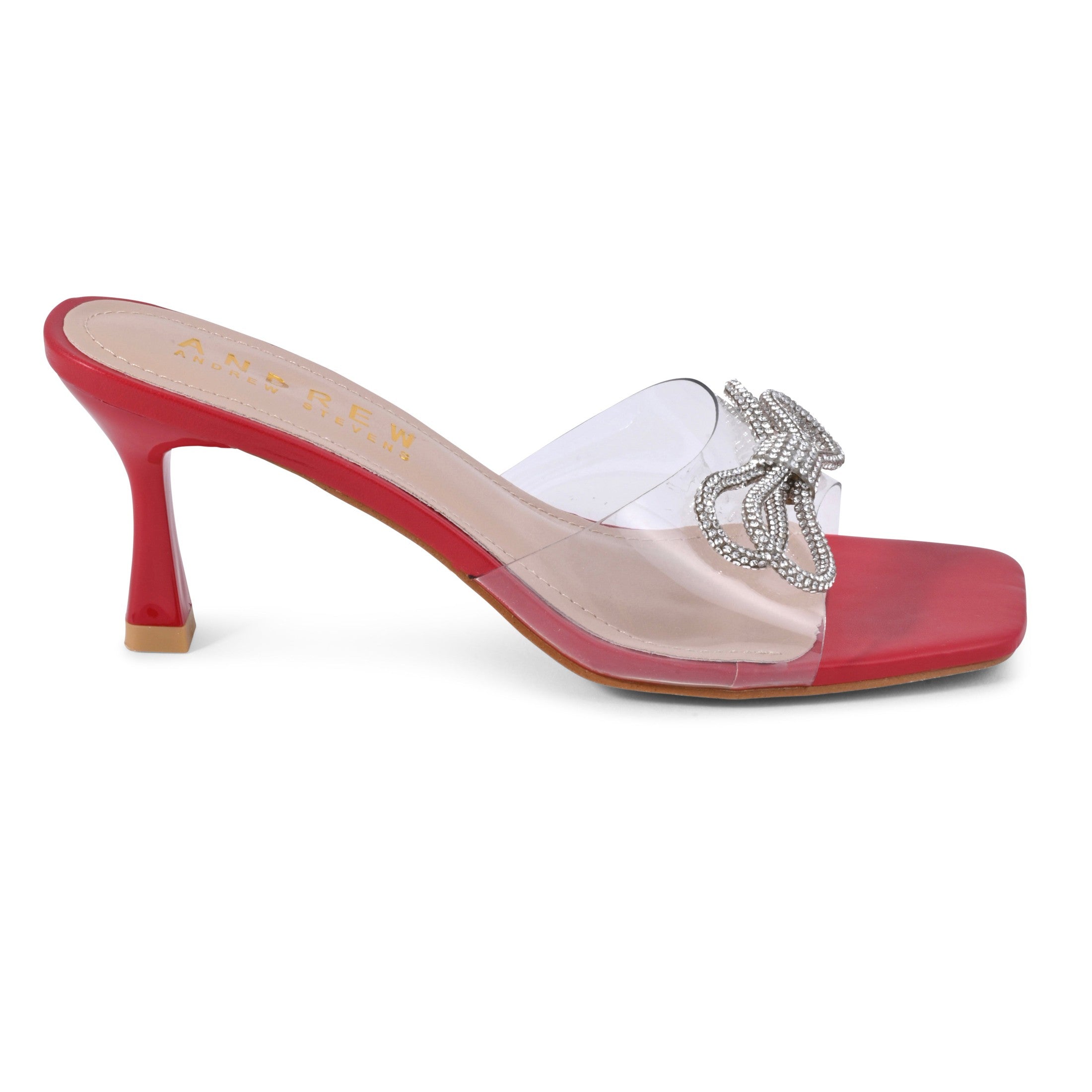  Andrew By Andrew Stevens Women's Maci Sandals - Red - Bonton