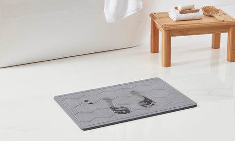 Bibb Home Diatomaceous Earth Stone Bath Mat