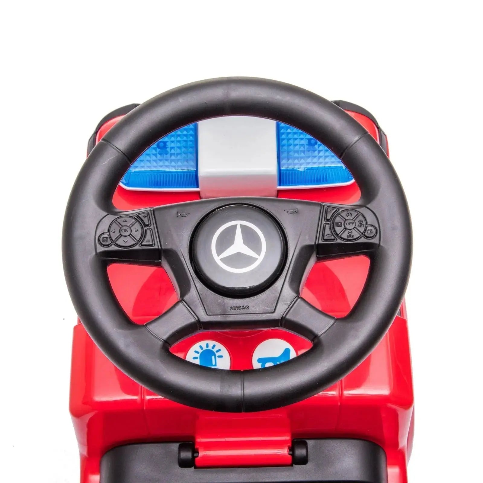  Freddo Mercedes Antos Kids' Foot to Floor Ride-On - Red - Bonton