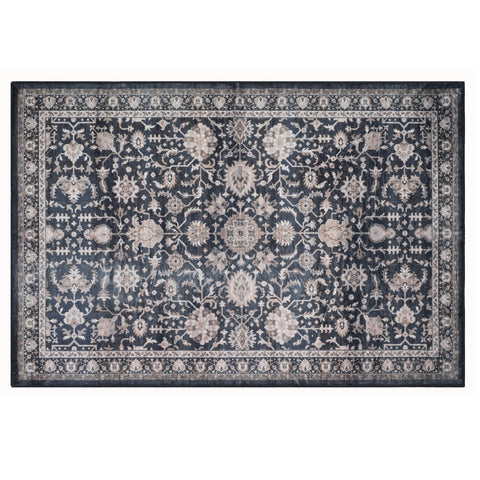 Bibb Home Washable Flannel Printed Accent Rug With Latex Back 1-2-Pack 20x30