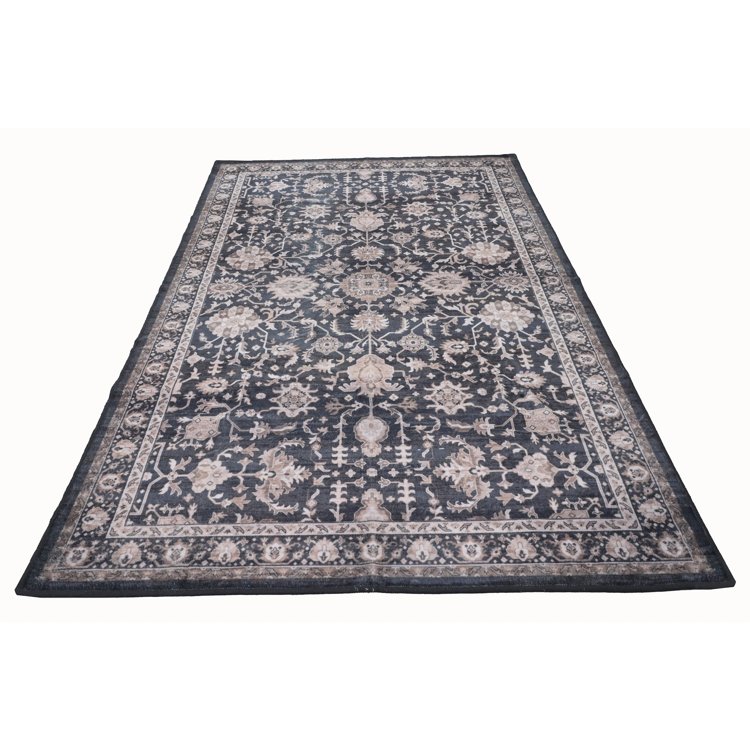  Bibb Home Bibb Home Washable Flannel Printed Accent Rug With Latex Back 1-2-Pack 20x30 - 20