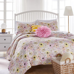 Misty Bloom Print Quilt Set