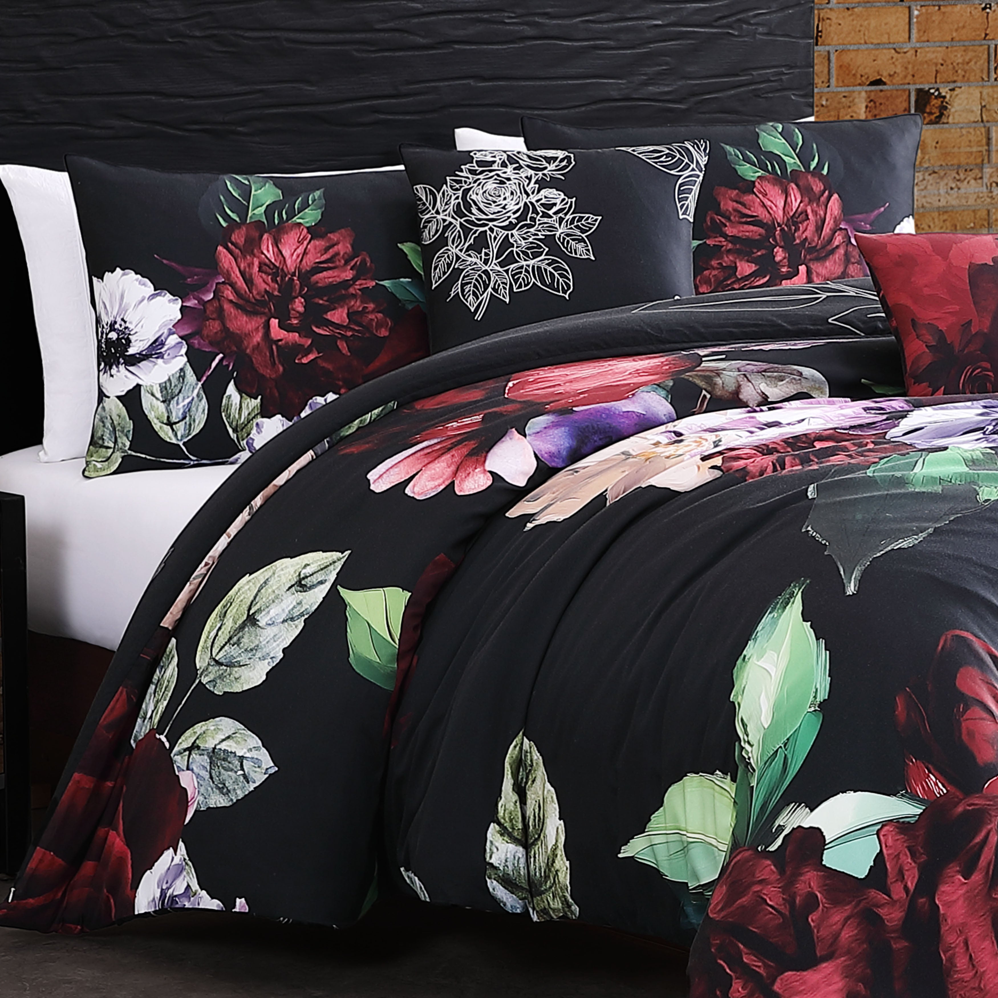  Bebejan® Bebejan Moody Painting 5 Piece Reversible Comforter Set - QUEEN - Bonton