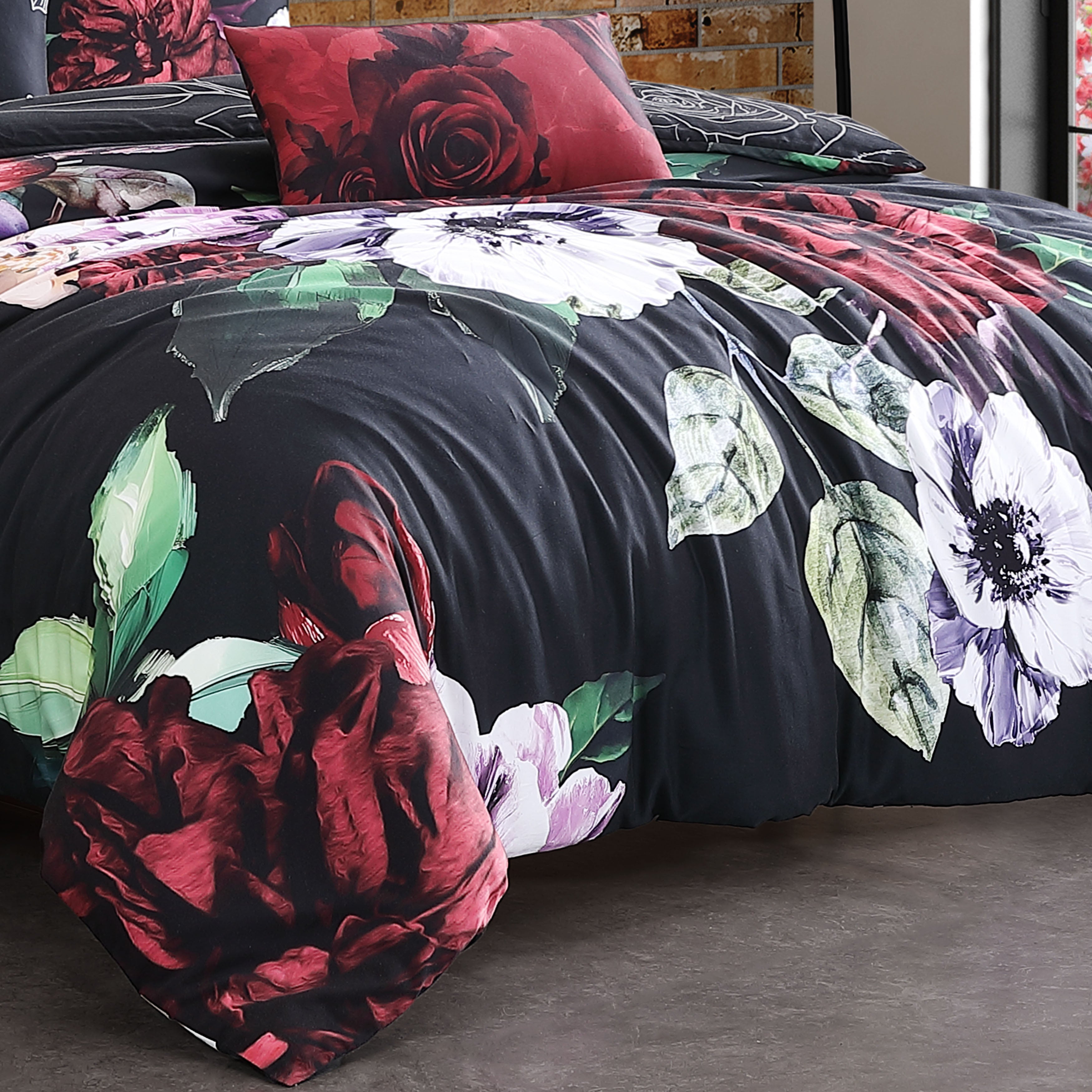  Bebejan® Bebejan Moody Painting 5 Piece Reversible Comforter Set - QUEEN - Bonton