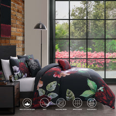 Bebejan Moody Painting 5 Piece Reversible Comforter Set