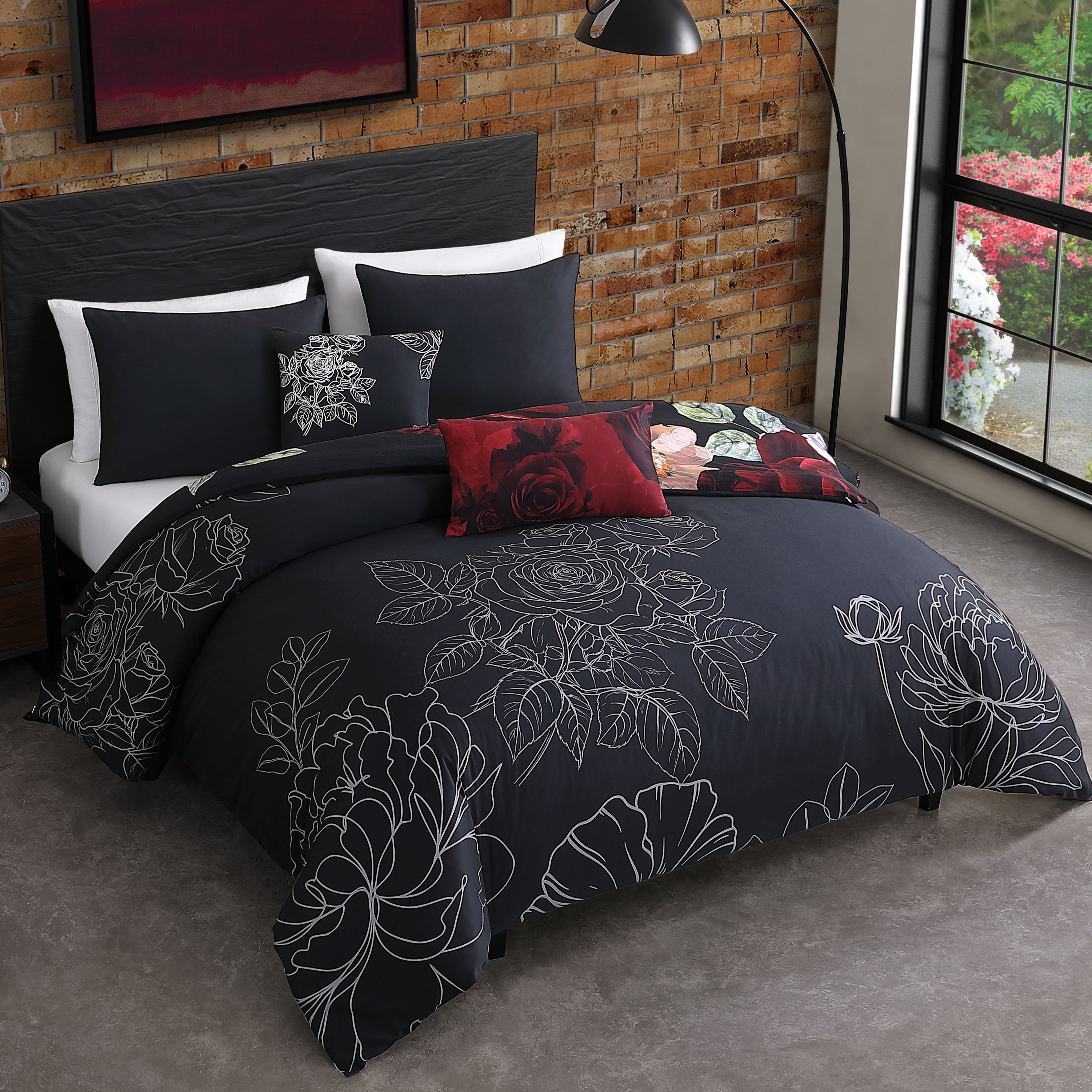  Bebejan® Bebejan Moody Painting 5 Piece Reversible Comforter Set - QUEEN - Bonton