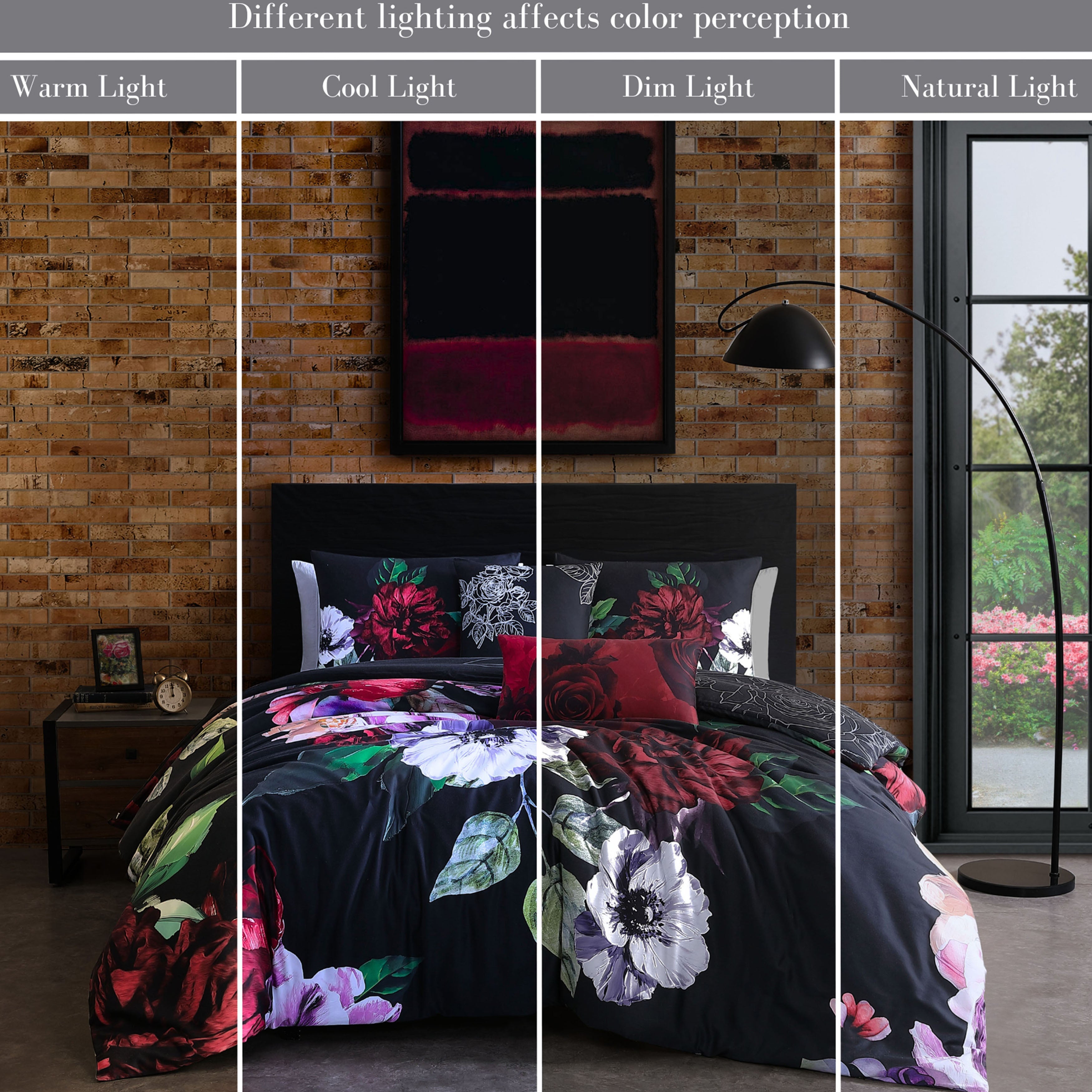  Bebejan® Bebejan Moody Painting 5 Piece Reversible Comforter Set - QUEEN - Bonton