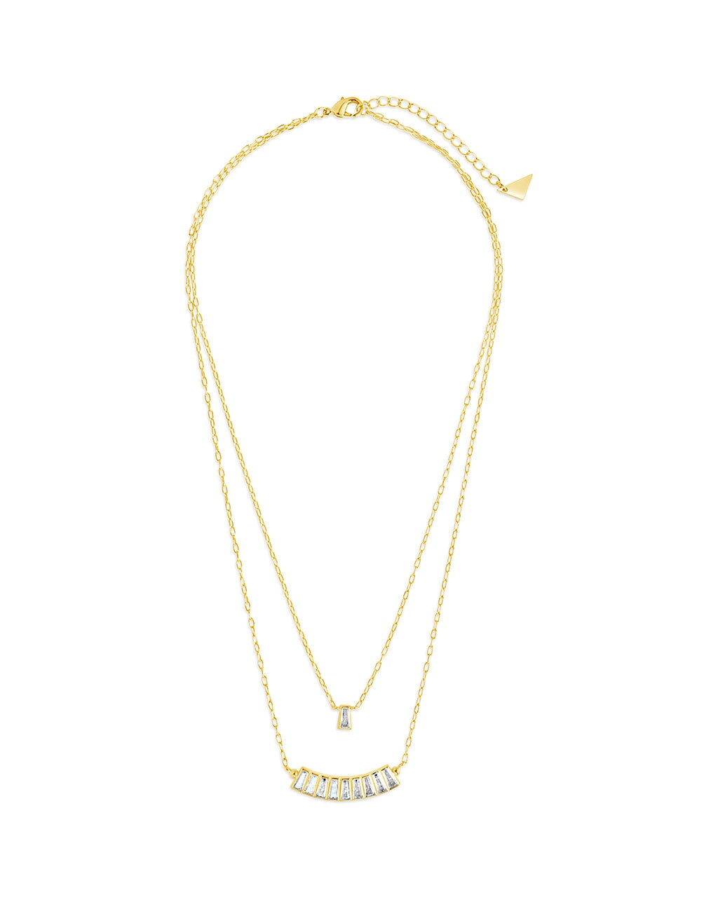  Sterling Forever Lillian Layered Necklace - Silver - Bonton