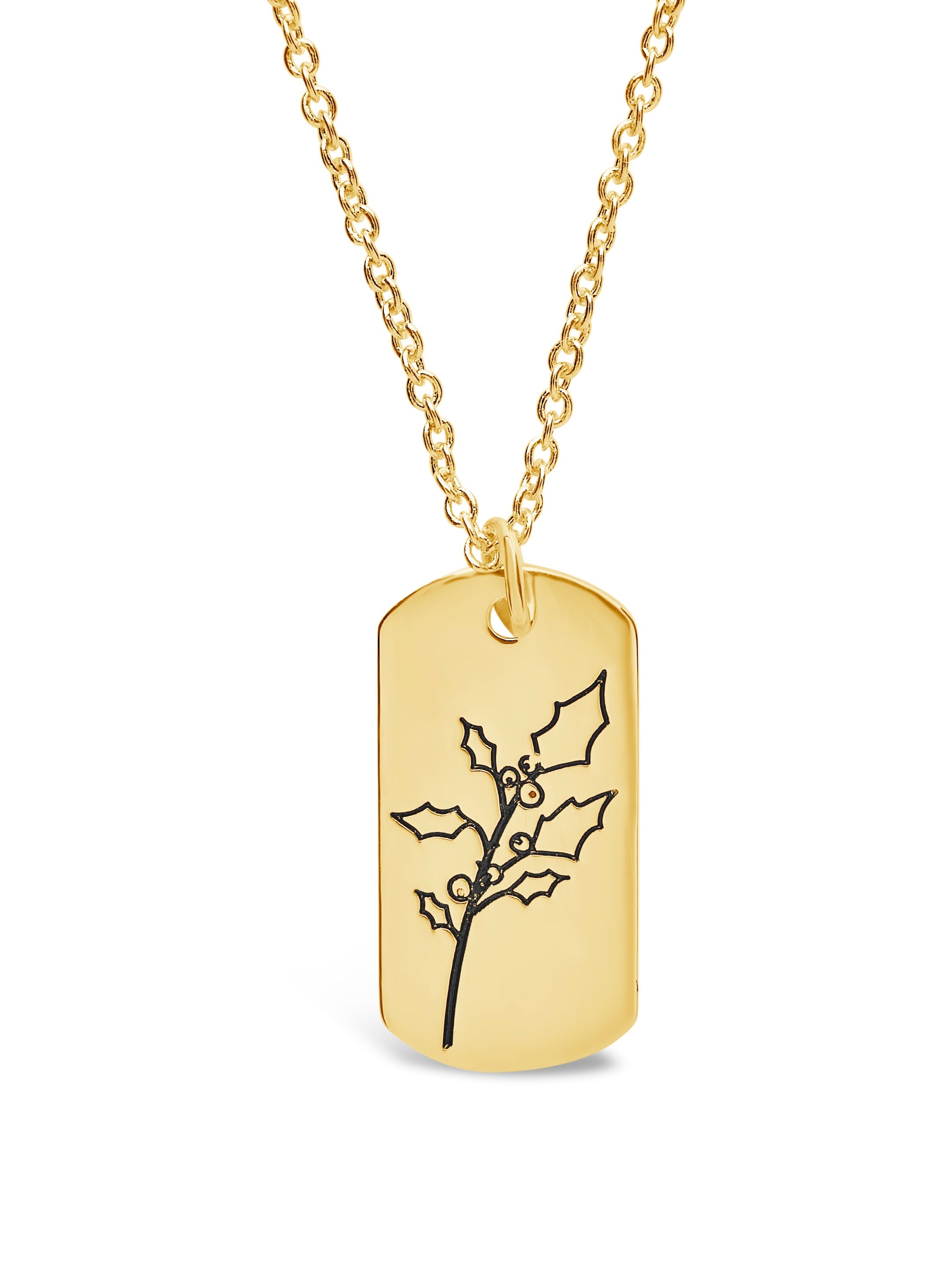  Sterling Forever Pendant Displaying Your Birth Flower - Gold - April/Daisy - Bonton