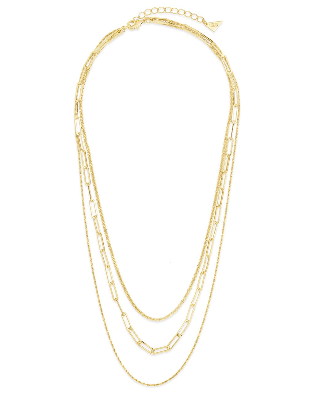  Sterling Forever Unique Kori triple-strand Necklace - Silver - Bonton