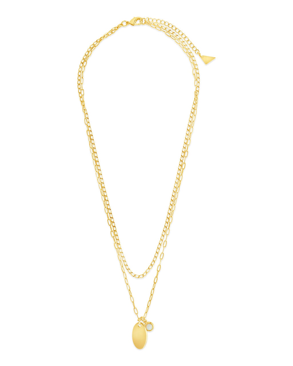  Sterling Forever Isla Layered Necklace - Gold - Bonton