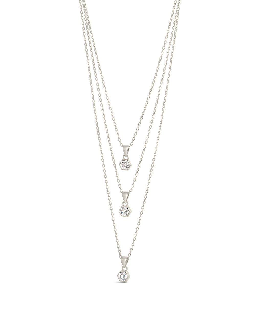  Sterling Forever Gia Layered Necklace - Gold - Bonton