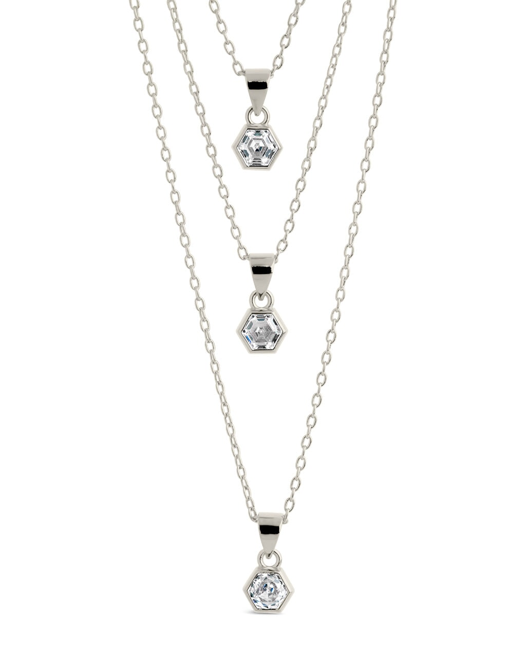  Sterling Forever Gia Layered Necklace - Gold - Bonton