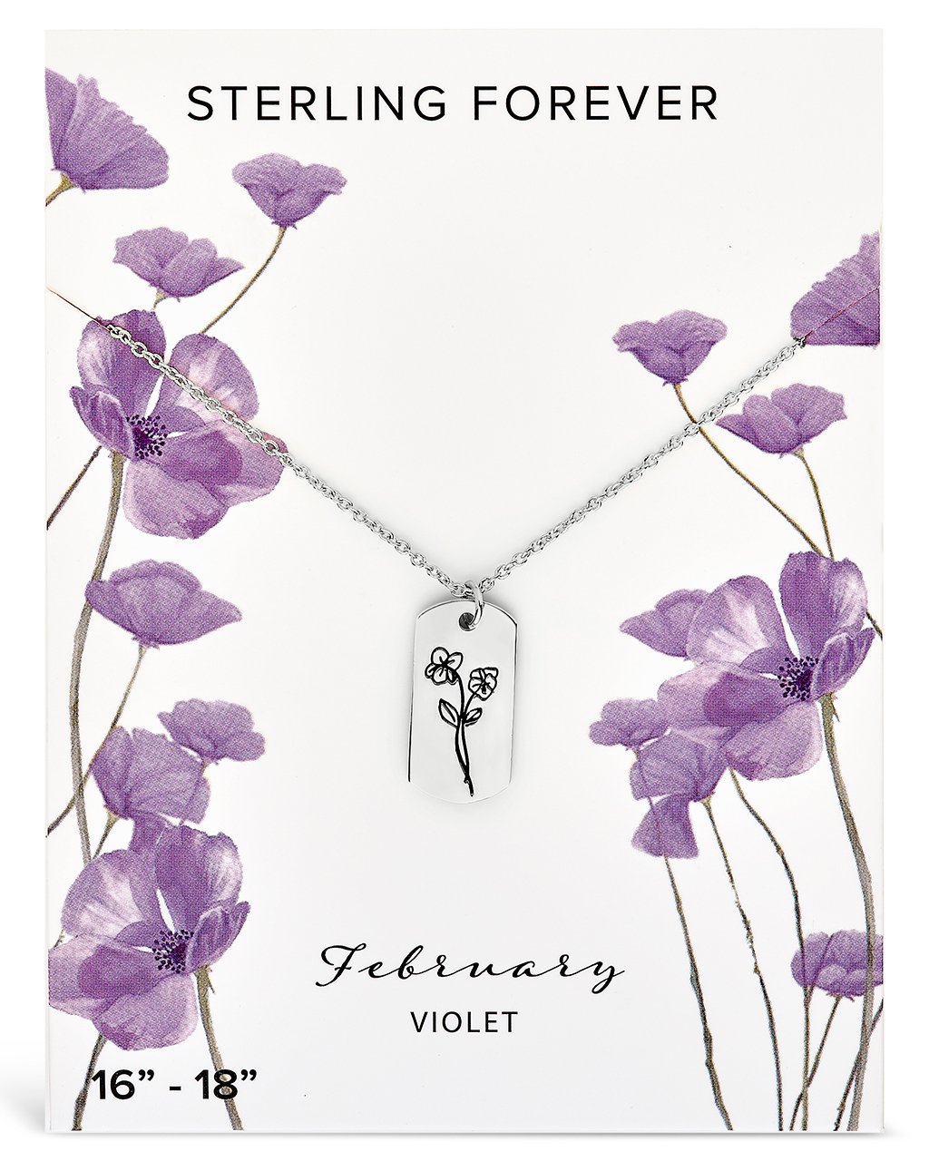  Sterling Forever Pendant Displaying Your Birth Flower - Gold - April/Daisy - Bonton