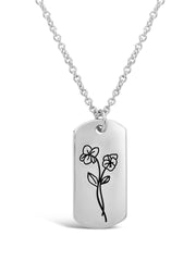 Pendant Displaying Your Birth Flower