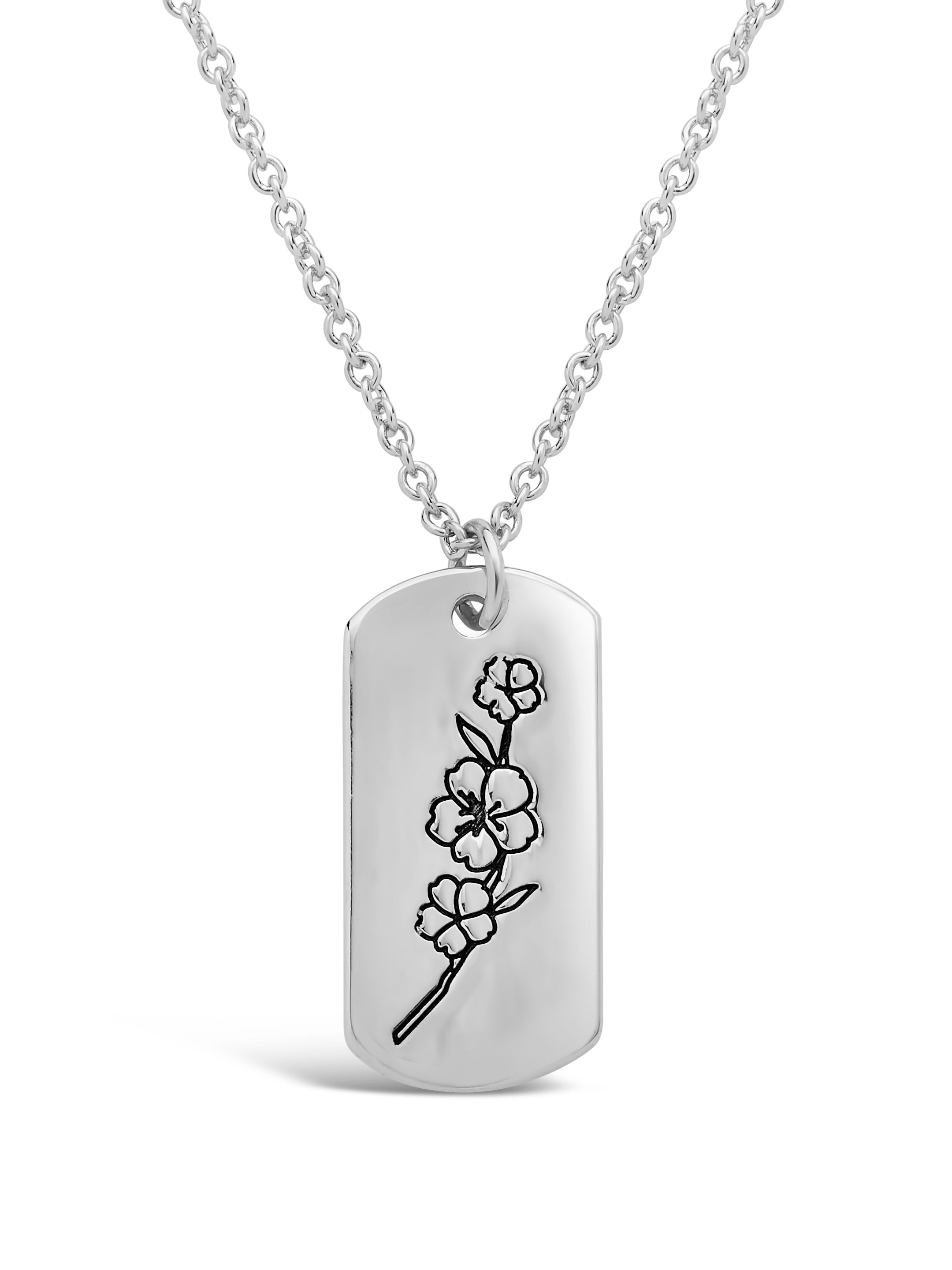  Sterling Forever Pendant Displaying Your Birth Flower - Gold - April/Daisy - Bonton