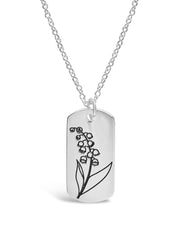 Pendant Displaying Your Birth Flower