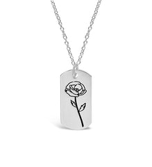 Pendant Displaying Your Birth Flower