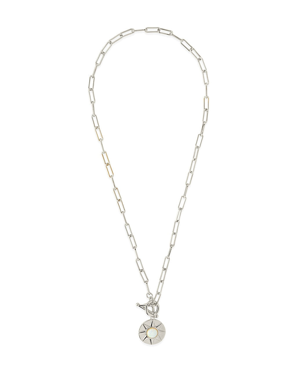  Sterling Forever Sunni Toggle Necklace - Gold - Bonton