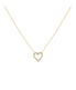  By Adina Eden Classic Diamond Heart Necklace 14K Gold - Gold - Bonton