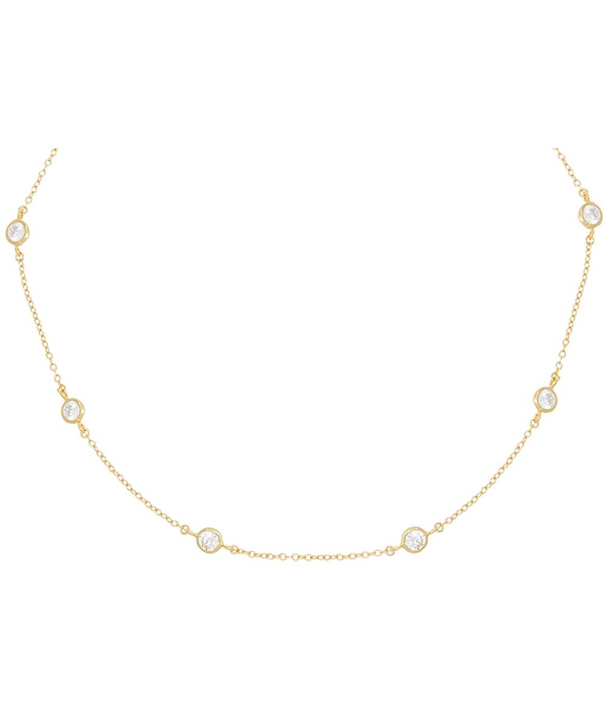  By Adina Eden Diamond By The Yard Choker Gold - Gold - Bonton