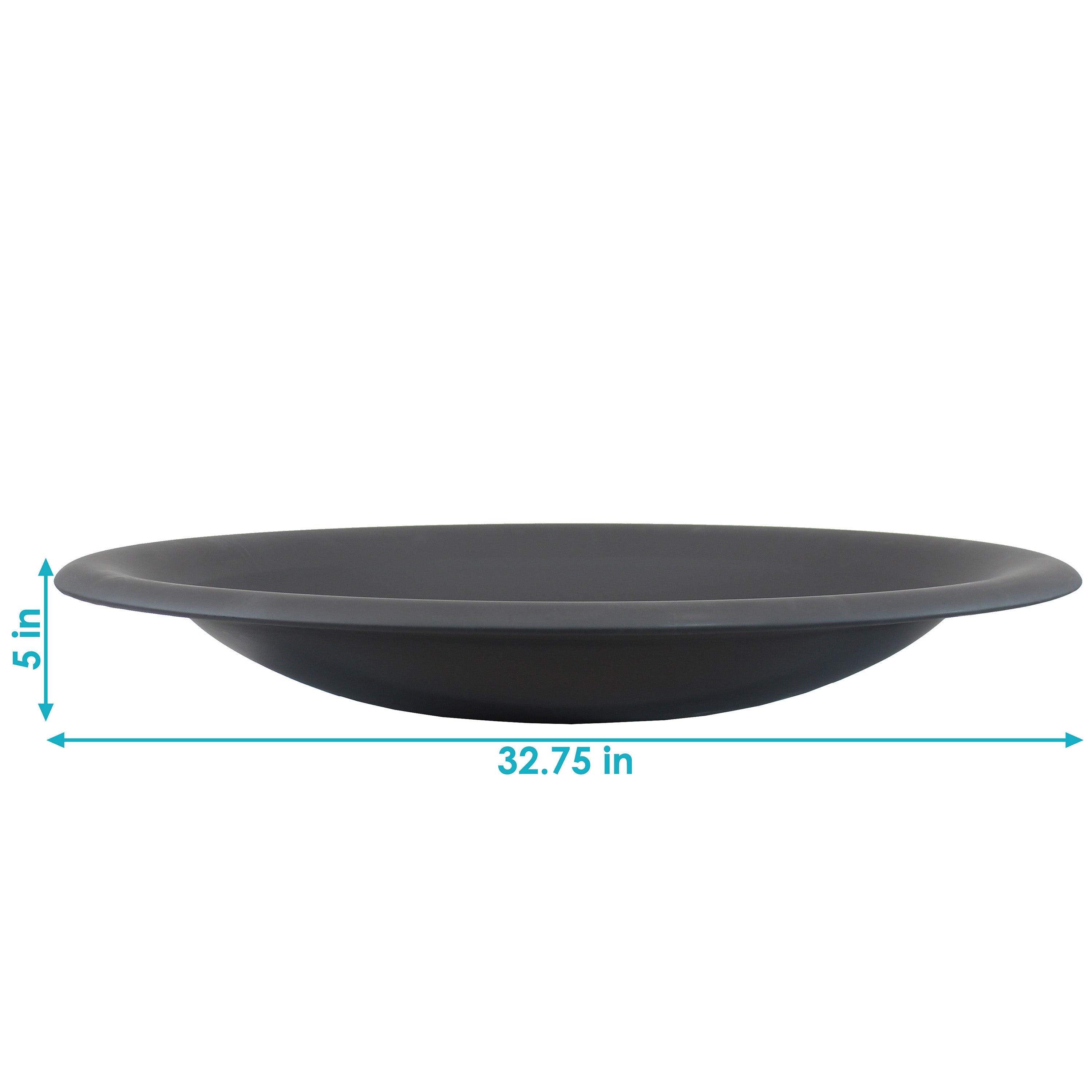  Sunnydaze Decor Round Steel Fire Pit Bowl - Black - Bonton